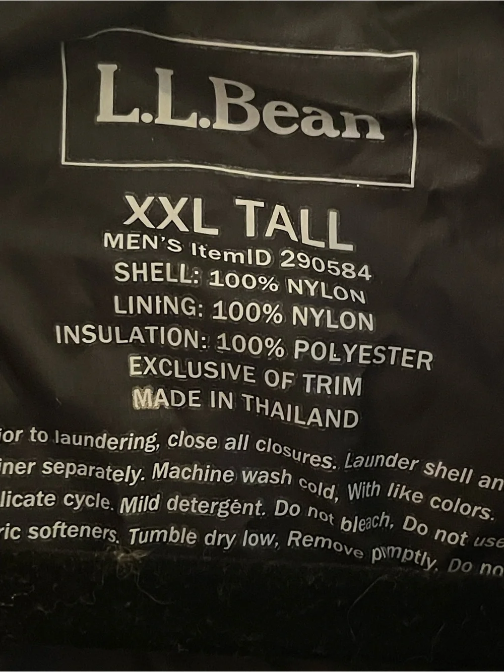 L.L. Bean Men's Hooded Olive Jacket